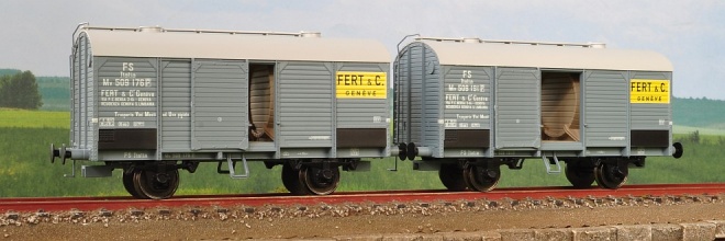 Set of 2 Wine transport cars type Mv with integrated wine barrels of FERT & C<br /><a href='images/pictures/ACME/A45052.jpg' target='_blank'>Full size image</a>